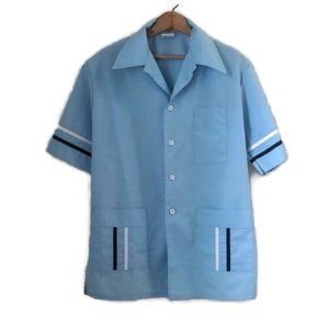 Jantzen Made in the USA Men's Size M Button Up Leisure Bowling Shirt Vintage